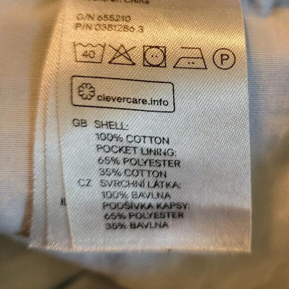 H&M Light Blue Scalloped Button Fly Denim Shorts - Picture 7 of 10